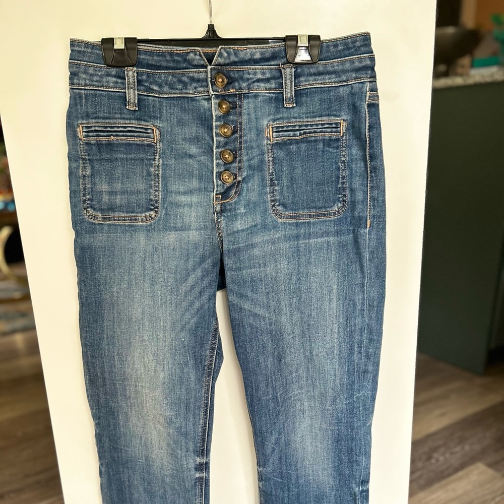Pilcro and the letterpress 3/4 jeans